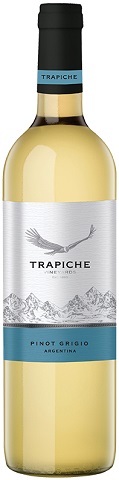 trapiche vineyards pinot grigio 750 ml single bottle airdrie liquor delivery