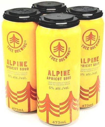  tree brewing alpine apricot sour 473 ml - 4 cans airdrie liquor delivery 