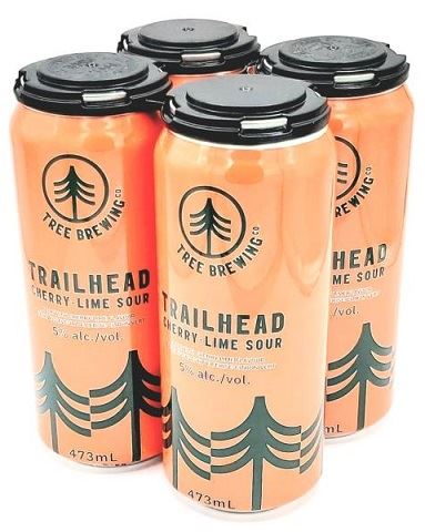 tree brewing trailhead cherry lime sour 473 ml - 4 cans airdrie liquor delivery