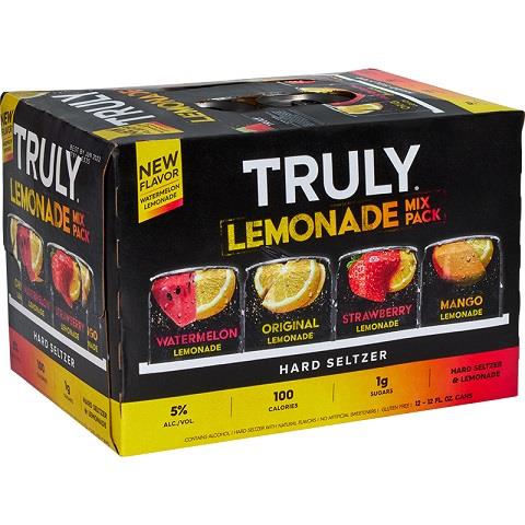 truly lemonade mix pack 355 ml - 12 cans airdrie liquor delivery