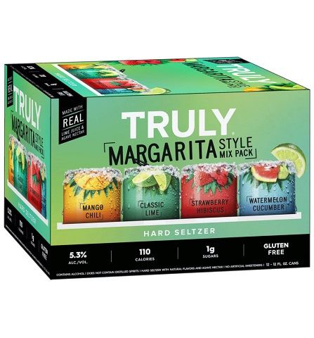 truly margarita style mix pack 355 ml - 12 cans airdrie liquor delivery