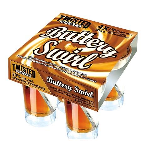 twisted shotz buttery swirl 30 ml 4 pack airdrie liquor delivery