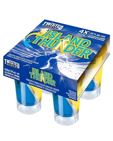 twisted shotz island thunder 30 ml 4 pack airdrie liquor delivery