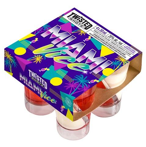twisted shotz miami vice 30 ml 4 pack airdrie liquor delivery