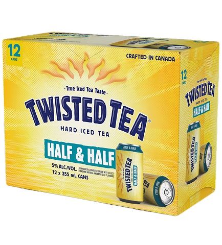 twisted tea half and half 355 ml - 12 cans airdrie liquor delivery
