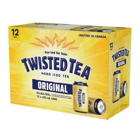 twisted tea original 355 ml - 12 cans airdrie liquor delivery