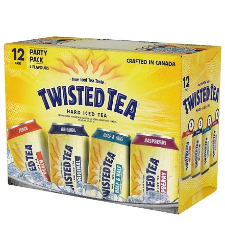 twisted tea party pack 355 ml - 12 cans airdrie liquor delivery