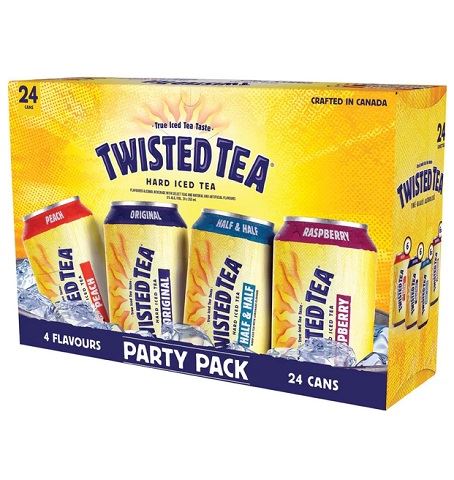 twisted tea party pack 355 ml - 24 cans airdrie liquor delivery