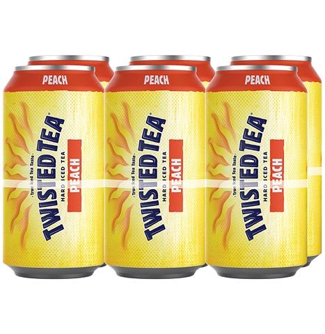 twisted tea peach 355 ml - 6 cans airdrie liquor delivery