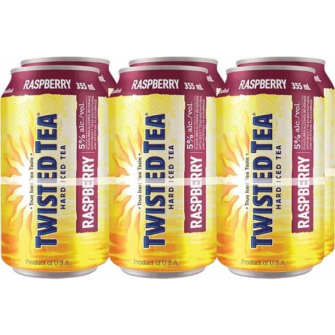 twisted tea raspberry 355 ml - 6 cans airdrie liquor delivery
