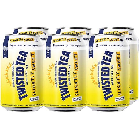 twisted tea slightly sweet 355 ml - 6 cans airdrie liquor delivery