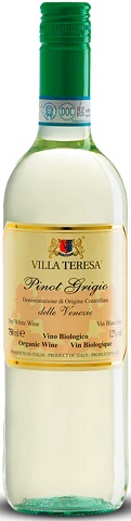 villa teresa organic pinot grigio 750 ml single bottle airdrie liquor delivery