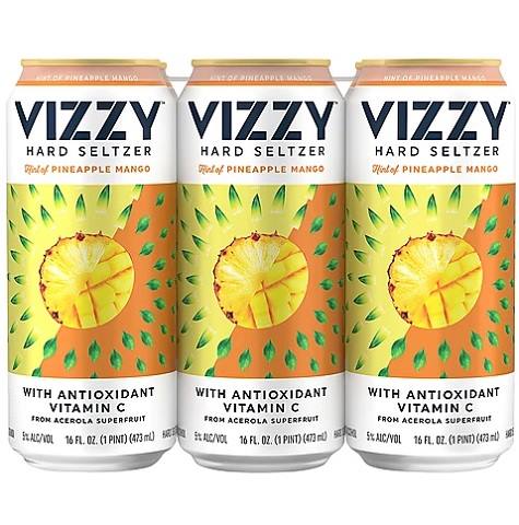 vizzy hard seltzer pineapple mango 355 ml - 6 cans airdrie liquor delivery 