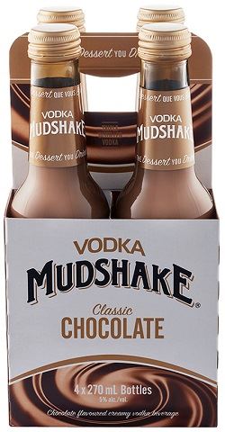 vodka mudshake chocolate 270 ml - 4 bottles airdrie liquor delivery