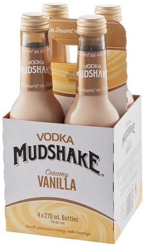 vodka mudshake creamy vanilla 270 ml - 4 bottles airdrie liquor delivery