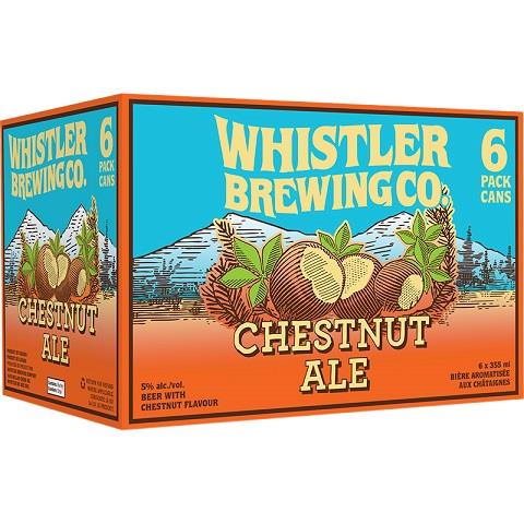 whistler chestnut ale 355 ml - 6 cans airdrie liquor delivery