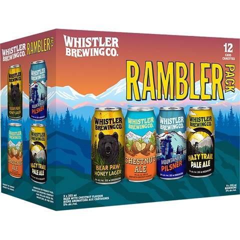 whistler rambler pack 355 ml - 12 cans airdrie liquor delivery