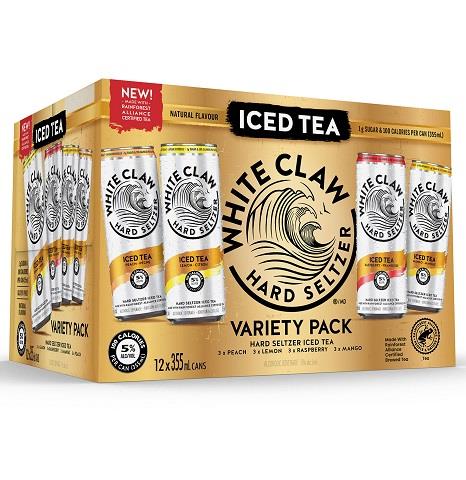 white claw iced tea variety pack 355 ml - 12 cans airdrie liquor delivery