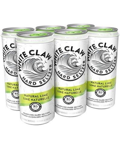 white claw natural lime 355 ml - 6 cans airdrie liquor delivery