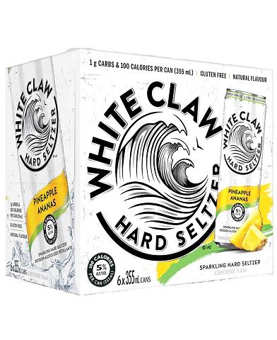 white claw pineapple 355 ml - 6 cans airdrie liquor delivery