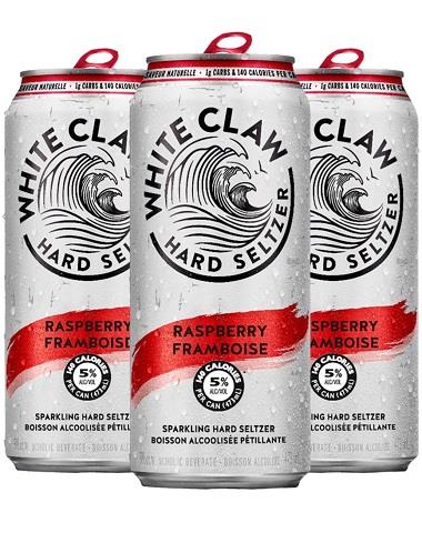 white claw raspberry 473 ml - 4 cans airdrie liquor delivery
