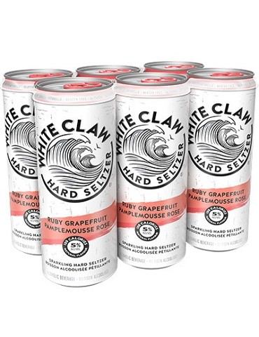 white claw ruby grapefruit 355 ml - 6 cans airdrie liquor delivery