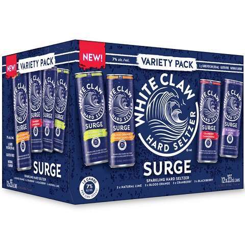  white claw surge variety pack 355 ml - 12 cans airdrie liquor delivery 