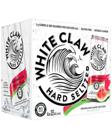 white claw watermelon 355 ml - 6 cans airdrie liquor delivery