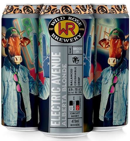 wild rose electric avenue 341 ml - 4 cans airdrie liquor delivery