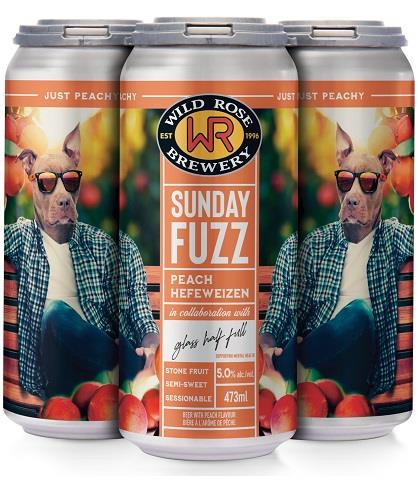 wild rose sunday fuzz peach 473 ml - 4 cans airdrie liquor delivery